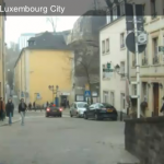 Driving through Luxembourg City